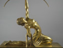 Marcel Bouraine Rare Bronze Archer Diana the Huntress Art Deco
